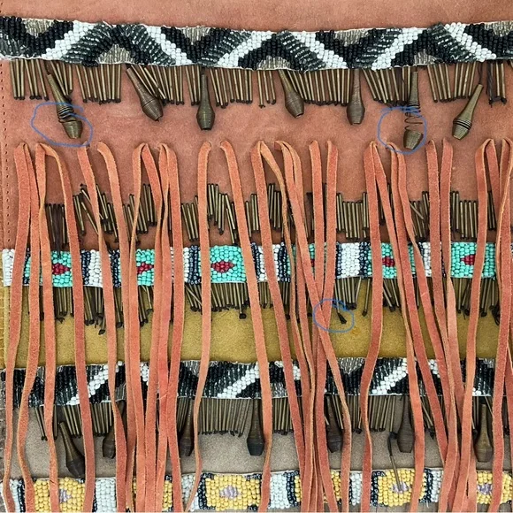 Free People Sundown Aztec Suede Fringe Purse - Picture 16 of 16